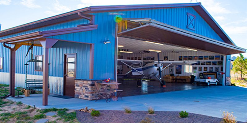 Steel Airplane Hangers